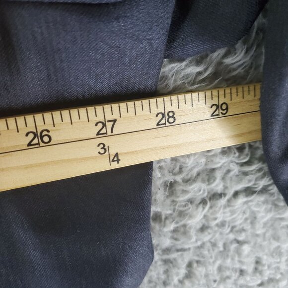 Tayion Suit Mens 56L 50x26 Navy Blue Gem Wool Suit Two Piece Set - Picture 4 of 14